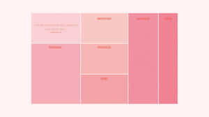 Pink Shades Cute Desktop Organizer Wallpaper