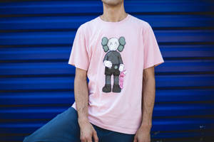 Pink Shirt Kaws Pc Wallpaper