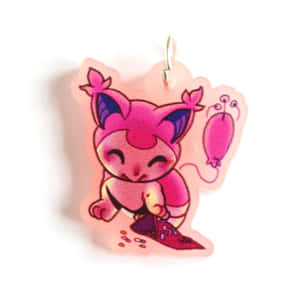 Pink Skitty Charm Wallpaper