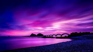 Pink Sky In Taiwan Wallpaper