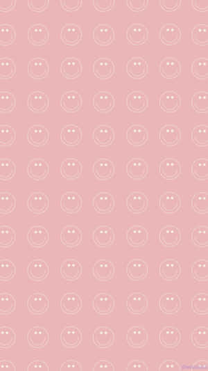 Pink Smiley Face Pattern.jpg Wallpaper