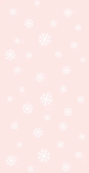 Pink Snowflake Pattern Background Wallpaper
