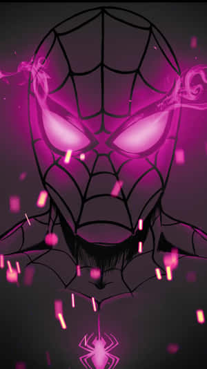Pink Spider Man Digital Art Wallpaper