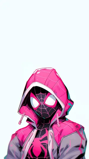 Pink Spider Man Hoodie Wallpaper