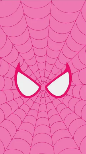 Pink Spider Man Mask Design Wallpaper