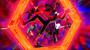 Pink Spider Man Multiverse Action Wallpaper