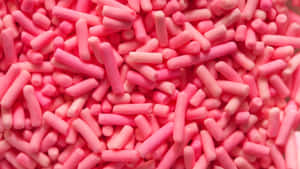 Pink Sprinkles Background Wallpaper