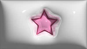 Pink Star Puffy Texture Wallpaper