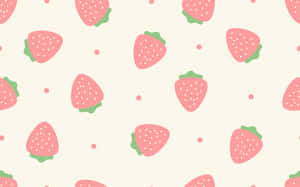 Pink_ Strawberry_ Pattern_ Background Wallpaper