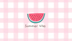 Pink Summer Vibes Watermelon Wallpaper