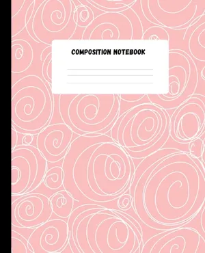 Pink Swirl Composition Notebook Cover Wallpaper