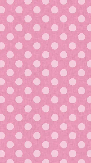 Pink Textured Polka Dots Wallpaper