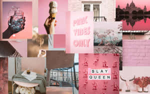 Pink Vibes Only - Collage Wallpaper