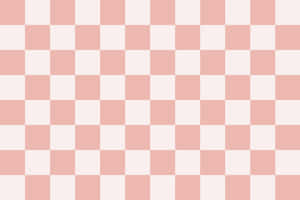 Pink White Checkerboard Pattern Wallpaper