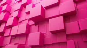 Pink3 D Cubes Wallpaper Wallpaper