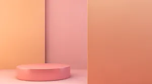 Pinkand Orange Abstract Backdrop Wallpaper