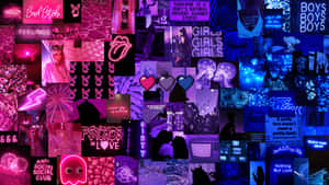 Pinkand Purple Aesthetic Collage Wallpaper