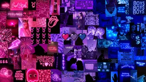 Pinkand Purple Aesthetic Collage Wallpaper