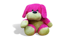 Pinkand Tan Plush Dog Toy Wallpaper