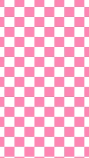 Pinkand White Checkerboard Pattern Wallpaper