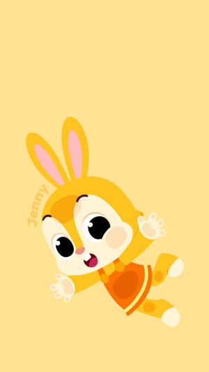 Pinkfong Jenny Yellow Art Wallpaper