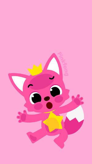 Pinkfong Wonderstar Pink Art Wallpaper