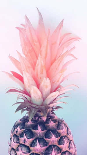Pinkglow Cute Pink Pineapple Wallpaper