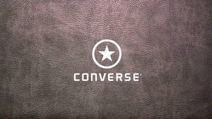 Pinkish Leather Converse Logo Wallpaper