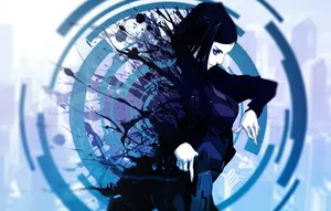 Pino From Ergo Proxy On A Pink Background Wallpaper