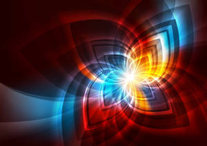 Pinwheel Fractal Lights Design Wallpaper