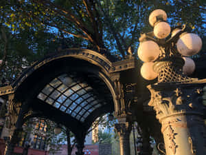 Pioneer Square Pergola Seattle Wallpaper