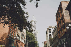 Pioneer Square Seattle Skyline Wallpaper