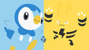 Piplup And Elekid Wallpaper