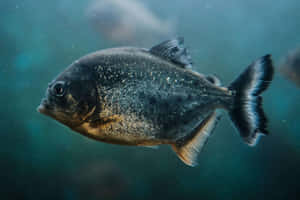 Piranha Swimming Underwater.jpg Wallpaper