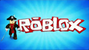 Pirate Roblox Blue Logo Poster Wallpaper