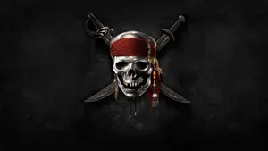Pirates Of The Caribbean Pirate Logo Wallpaper