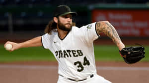 Pirates Pitcher Trevor Williams Action Shot Wallpaper