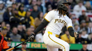 Pirates Player Swing Action Wallpaper