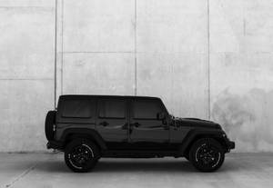 Pitch Black Jeep Wrangler Wallpaper