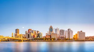 Pittsburgh Skyline Across The River Wallpaper