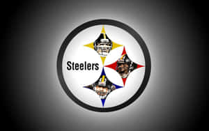 Pittsburgh Steelers Logo And Player Portraits Wallpaper