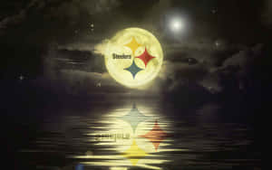 Pittsburgh Steelers Logo On Moon Wallpaper