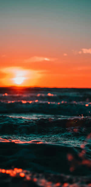 Pixel 3xl Sunset Ocean Shot Wallpaper