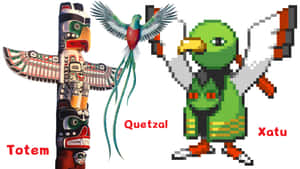 Pixel Art Of Xatu Wallpaper