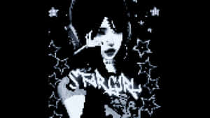 Pixel Art Portraitof Woman Smoking Wallpaper