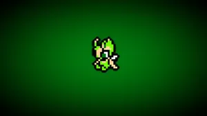 Pixel Celebi Green Background Wallpaper