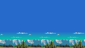 Pixel Nature 1920 X 1080 Wallpaper