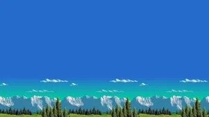 Pixel Nature 1920 X 1080 Wallpaper