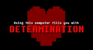 Pixelated Determination Heart Wallpaper