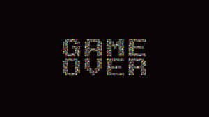 Pixelated Game Over Screen Wallpaper